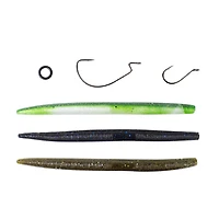 Lunkerhunt – Ensemble Stick assorti – Anneau en O – Trousse de leurres