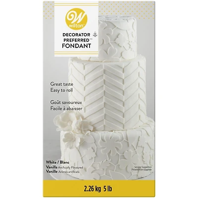 Wilton Fondant roulé prêt à l'emploi blanc, 5 lbs