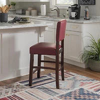 Tabouret de comptoir rouge Benson