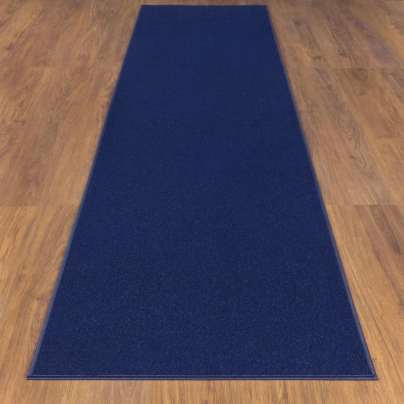 Tapis de couloir à motif de solide à sous-couche en caoutchouc de la collection Ottohome