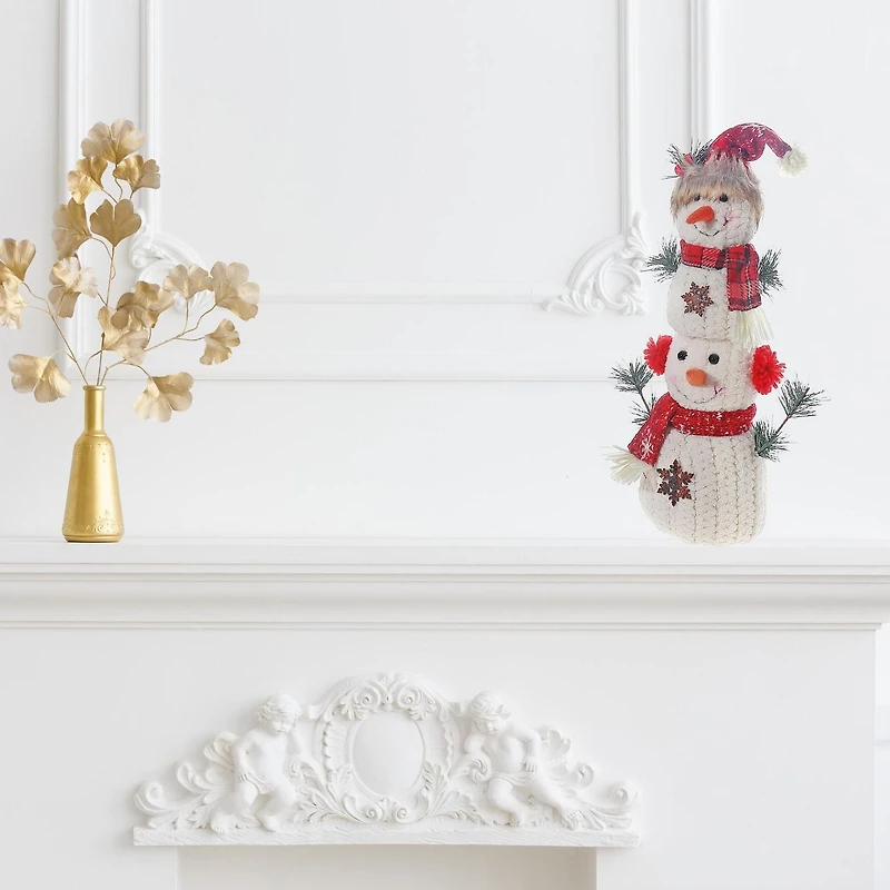 Peluche Double Bonhomme De Neige