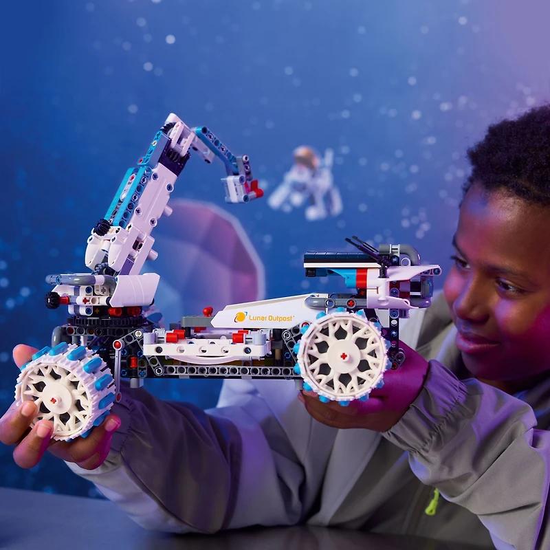 LEGO Technic L’Astromobile d’Exploration Lunaire Lunar Outpost , Ensemble de Construction STIM 42211