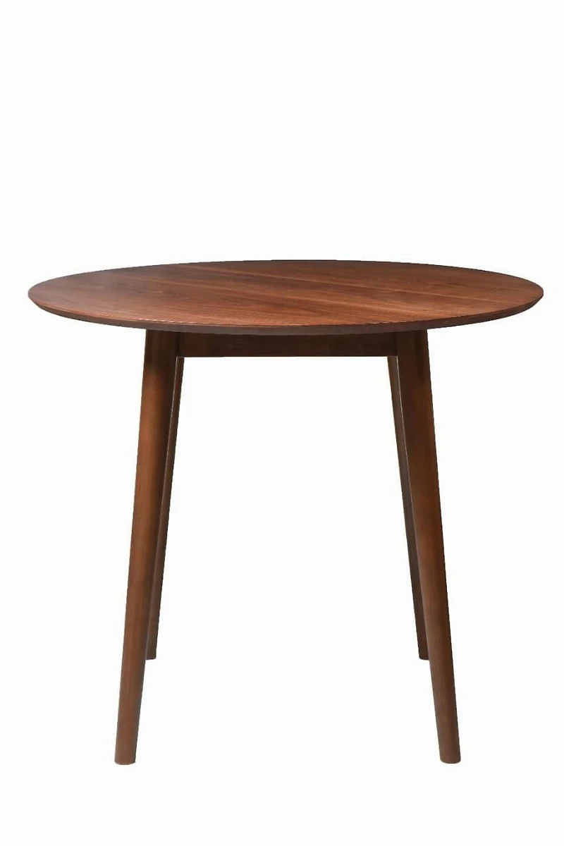 Callum Dining Table in Walnut, Wood Dining Table, Walnut Dining Table, MDF Dining Table, Veneer Dining Table, Modern Wood Dining Table, Round Dining Table