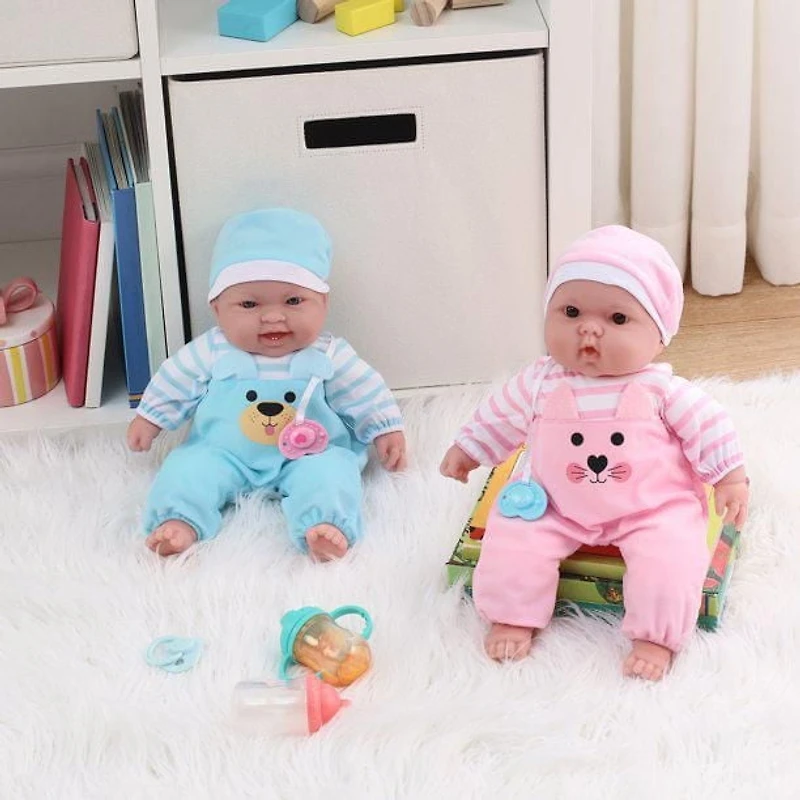 My Sweet Baby Poupon jumeaux de 13 po Lots to Cuddle Babies de Baby Boutique<br><br>Ensemble de jeu Jumeaux heureux, 6 pièces comprenant deux poupées jumelles au corps souple de 13", parfait pour les