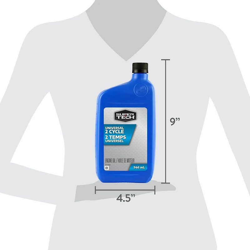 Huile moteur universelle 2 temps Super Tech 946 ML