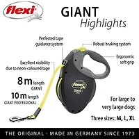 Flexi Giant Moyen 8m Bande Rétractable Chien Laisse
