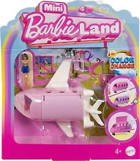 Barbie Mini BarbieLand Assortiment avec poupée de 4 cm et véhicule emblématique qui change de couleur (les modèles peuvent varier)