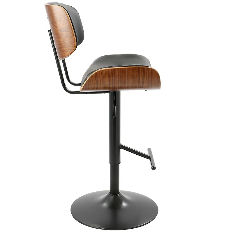 Tabouret de bar moderne milieu-du-siècle Lombardi, de LumiSource