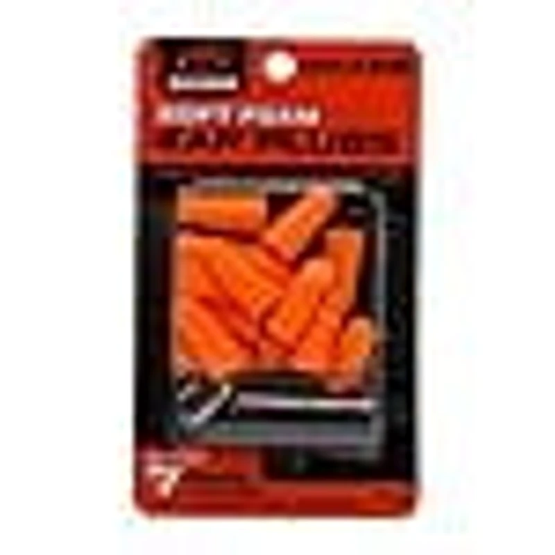 Walker's GWP-PLGCAN-OR 7 paires de bouchons en mousse orange fluo avec boîte de transport en aluminium noir 7 paires de bouchons en mousse orange fluo