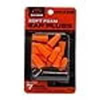 Walker's GWP-PLGCAN-OR 7 paires de bouchons en mousse orange fluo avec boîte de transport en aluminium noir 7 paires de bouchons en mousse orange fluo