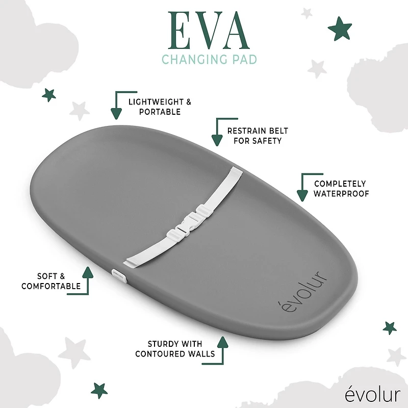 Coussin à langer Evolur Eva Léger et portable