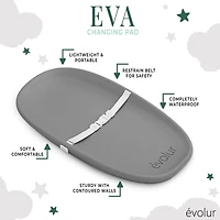 Coussin à langer Evolur Eva Léger et portable