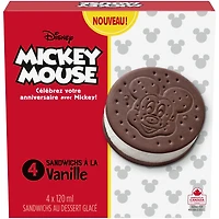 Disney Mickey Mouse Frozen Dessert Sandwiches 4 x 120 ml