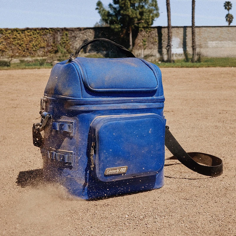 Coleman Pro Premium Soft Cooler, 24 Can (32 qt) Lunchbox with Insulated Lid & Body, Stays Cold up to 35 Hours