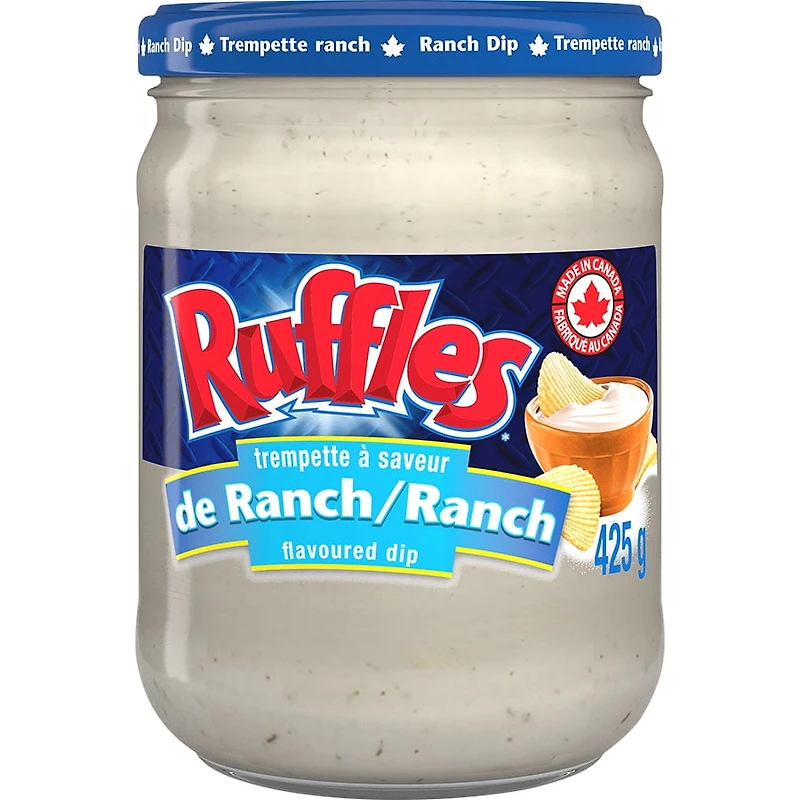 Ruffles Trempette à saveur de Ranch 425g