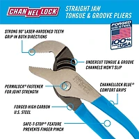 CHANNELLOCK 8" Languette et Rainure
