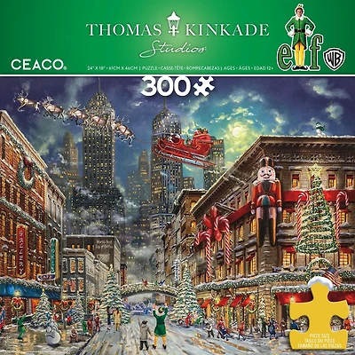 Thomas Kinkade Puzzle Elfe 300 pièces Thomas Kinkade Films de vacances-Elfe