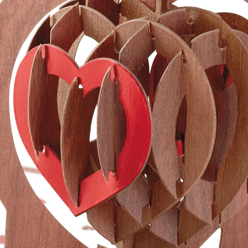 Hallmark Signature Paper Wonder Wood Pop Up Valentines Day Card, Anniversary Card, Romantic Birthday Card, Love Card (Love You)