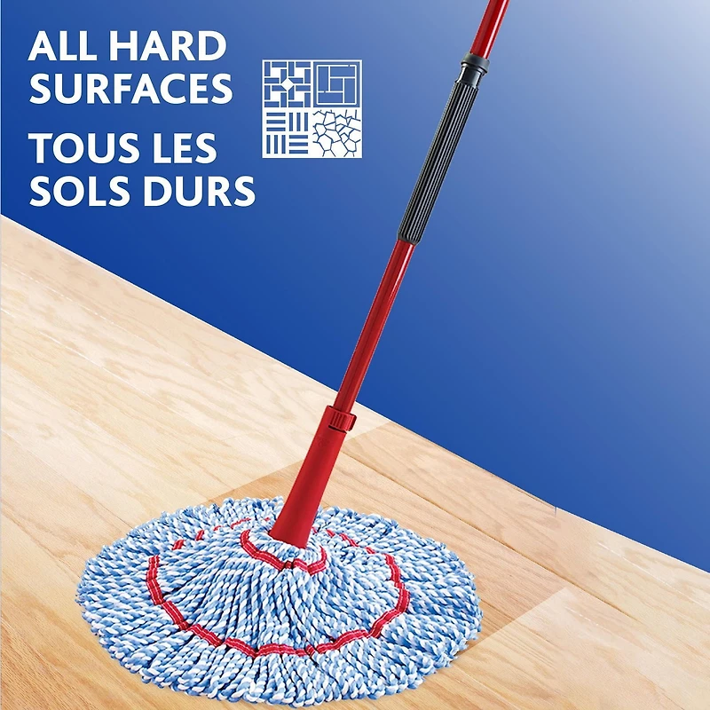 Vileda MicroTwist MAX Mop 18-inch Microfibre Mop Head, Self-Wringing Mop, Easy to wring