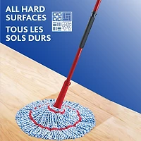 Vileda MicroTwist MAX Mop 18-inch Microfibre Mop Head, Self-Wringing Mop, Easy to wring