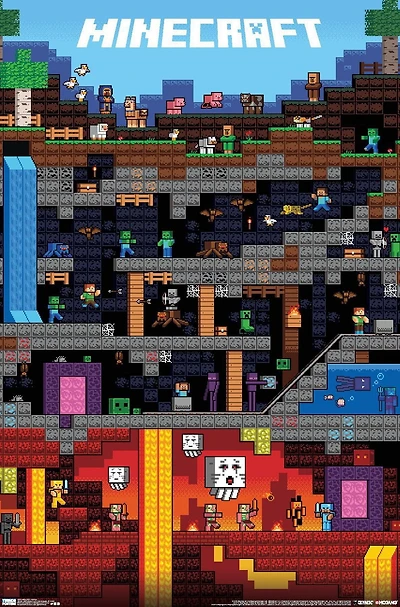 Minecraft - Worldly Wall Poster