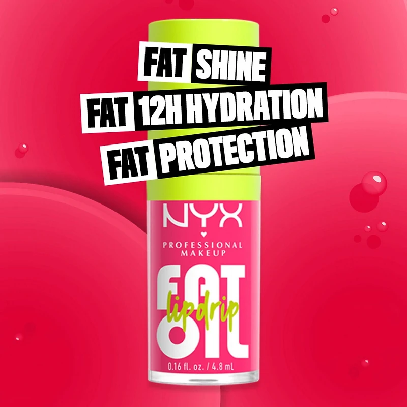 NYX PROFESSIONAL MAKEUP Fat Oil, Lip Oil, 12HR Hydration