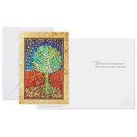Boîtes de cartes UNICEF de Noël, Hallmark, Sapin « peace » (20 cartes et 21 enveloppes)