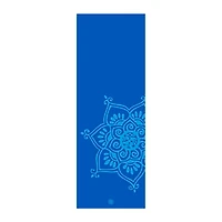 STOTT PILATES Tapis de yoga et de Pilates, Mandala (Bleu) 0.25 inch / 6 mm