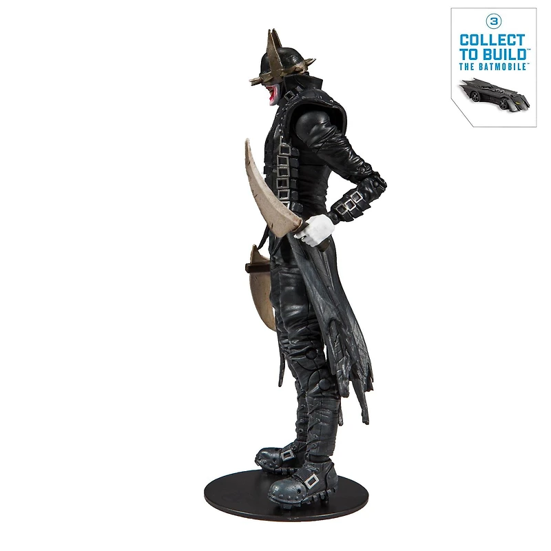McFarlane Toys - DC Multiverse - Batman Who Laughs Action Figure with Build-A Rebirth Batmobile (Piece 3)