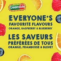 Crème glacée Popsicle Barres au Creamsicle Originales 12 barres x 60 ml