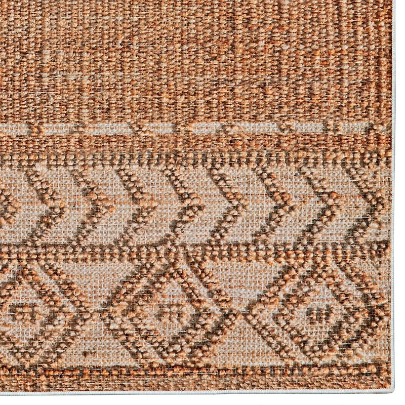 Mirage Lansing Copper and Cream 5' x 7' Area Rug