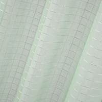 Mainstays Windowpane Sheer Curtain Panel Pair, Set of 2, White, 38" W x 84" L, 2 Set MS Sheer Curtain Panel
