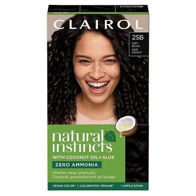 Clairol Natural Instincts Demi-Permanent Hair Color, Vegan Hair Dye, Made with coconut oil and aloe vera, NO Ammonia or added parabens.