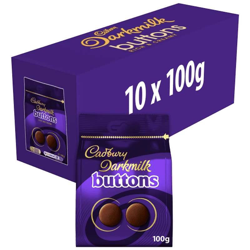 Cadbury Dairy Milk Buttons Milk Chocolate Bag 100g