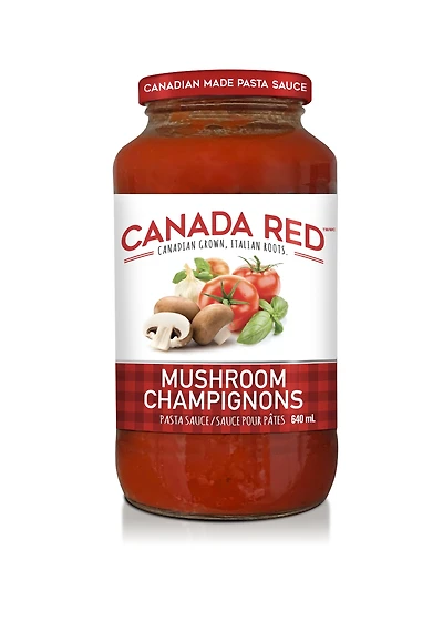 Canada Red Mushroom Pasta Sauce, Canada Red Mushroom Pasta Sau