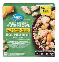 Great Value Lemon & Herb Chicken Nutri-Bowl, 300 g
