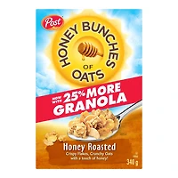 Céréales rôties au miel Post Honey Grappes d'avoine Miel Grappes d'avoine 340g