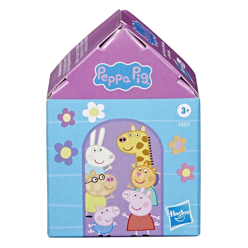 Peppa Pig Peppa's Club, Boîte surprise Club des amis, jouet préscolaire à déballer, inclut 1 des 12 figurines mystères à collectionner, dès 3 ans À partir de 3 ans