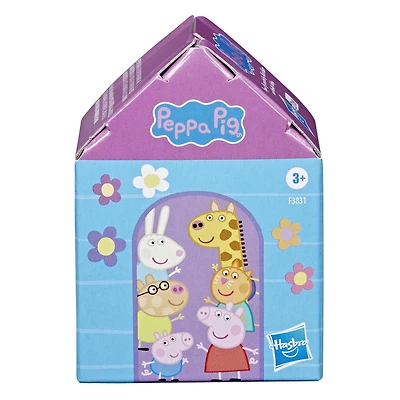 Peppa Pig Peppa's Club, Boîte surprise Club des amis, jouet préscolaire à déballer, inclut 1 des 12 figurines mystères à collectionner, dès 3 ans À partir de 3 ans