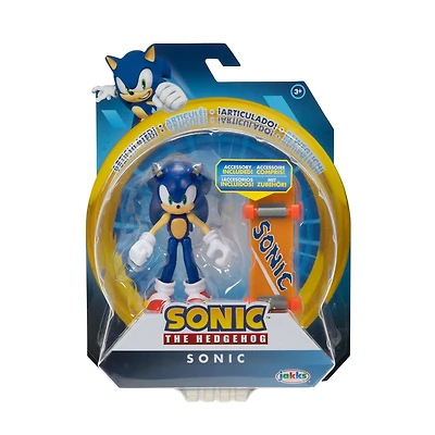 Sonic 4 Inch Figure - Sonic with Skateboard