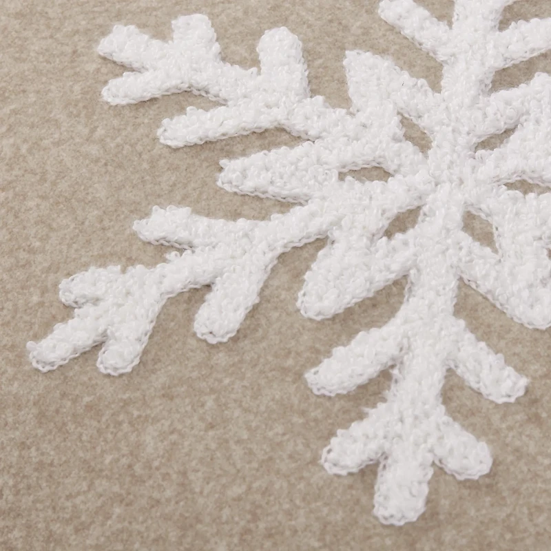 Bouclair coussin décoratif Leanie flocon de neige