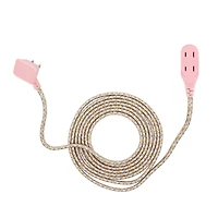 Globe Electric 9-ft Metallic Pink Fabric Extension Cord