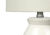 Monarch Specialties  Luminaire, 17"h, Lampe De Table, Crème, Teinte Ivoire / Crème, Moderne