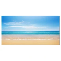 Designart Calm Blue Sea and Sky Canvas Wall Art