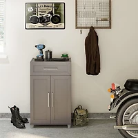 Meuble de rangement à 2 portes et 1 tiroir Camberly de Systembuild Evolution, gris graphite