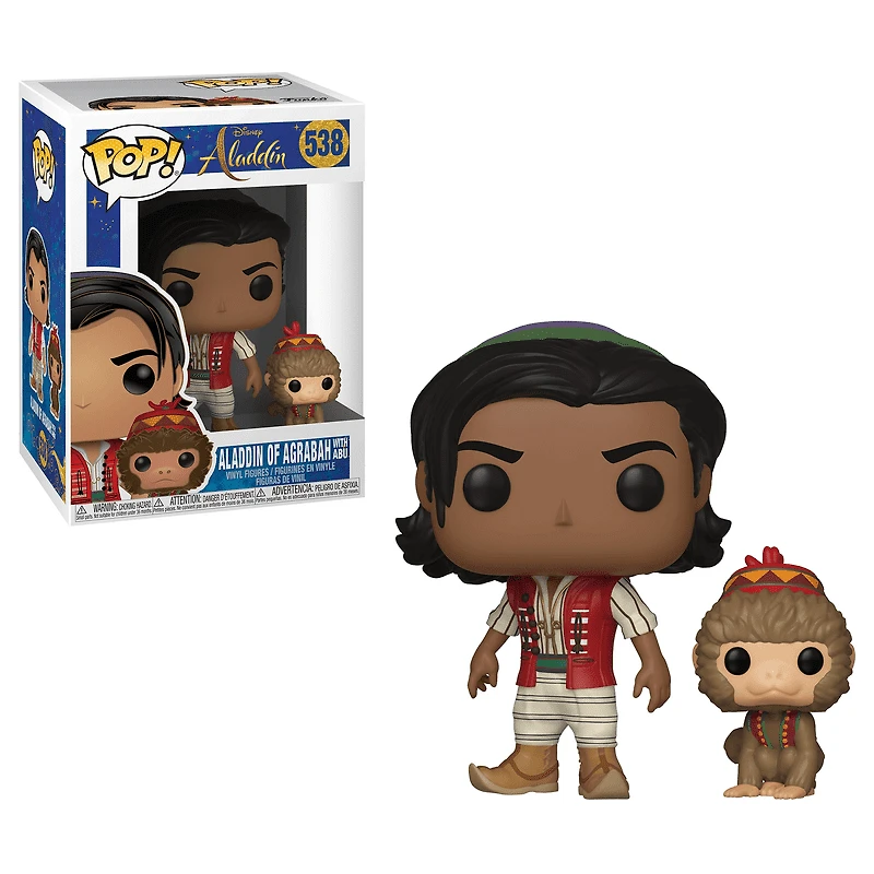 Funko Pop! Disney: Aladdin - Aladdin of Agrabah w/ Abu Vinyl Figure