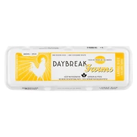 Daybreak Farms gros œufs bruns Compte de 12