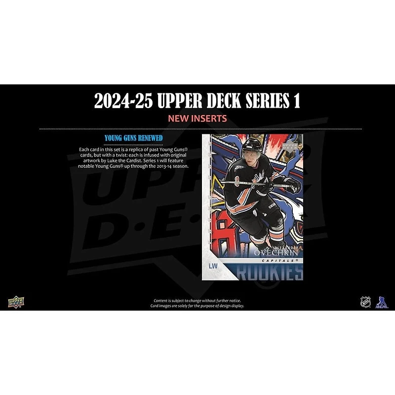 2024-25 Upper Deck Series 1 Hockey Cards (Tin)