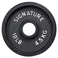 Assiette creuse Signature Fitness 2 po Plaques de poids olympiques en fonte avec revêtement électronique, paire