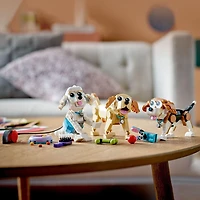 LEGO Creator 3-in-1 Adorable Dogs Building Toy Set 31137, Great Gift for Dog Lovers and Kids Ages 7 and Up, Featuring Canine Companions: Dachshund, Beagle, Pug, Poodle, Husky, and Labrador, Includes 475 Pieces, Ages 7+